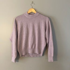 H&M cropped mock neck sweater